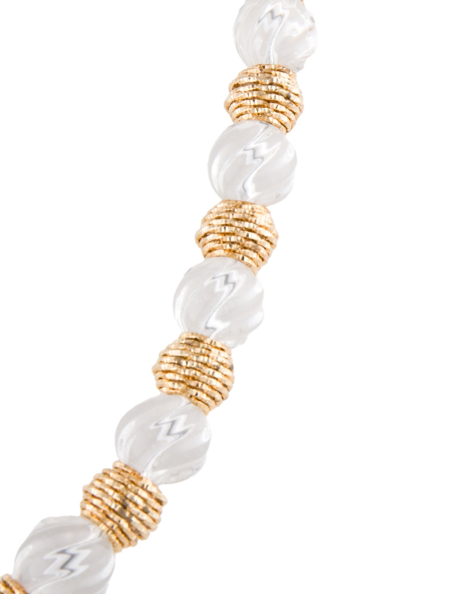 Judith Ripka 14K Quartz Bead Necklace