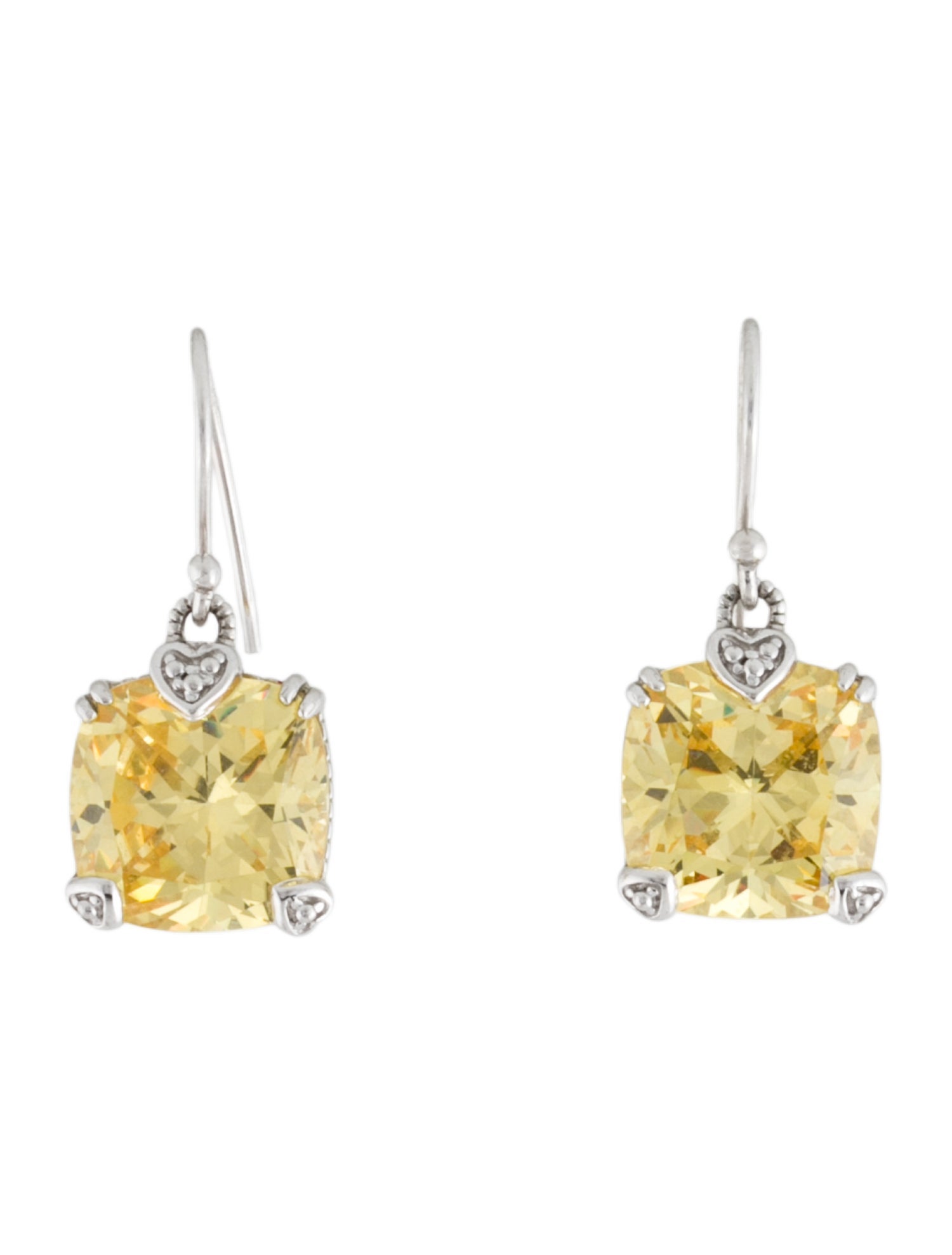 Judith Ripka Crystal Drop Earrings