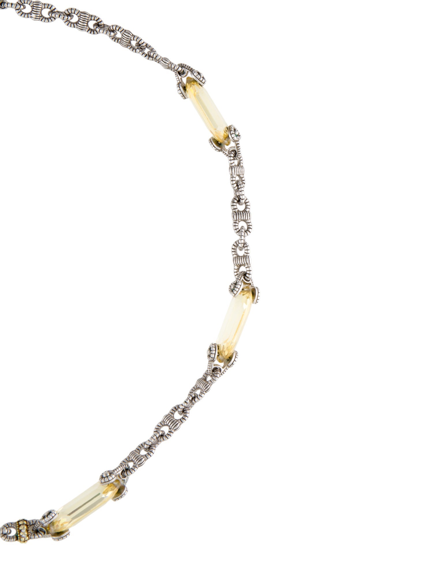 Judith Ripka Cubic Zirconia & Diamond Station Necklace