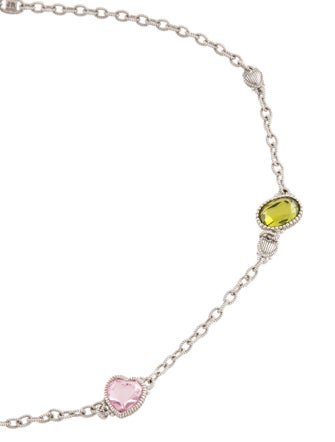 Judith Ripka Amethyst & Cubic Zirconia Station Necklace