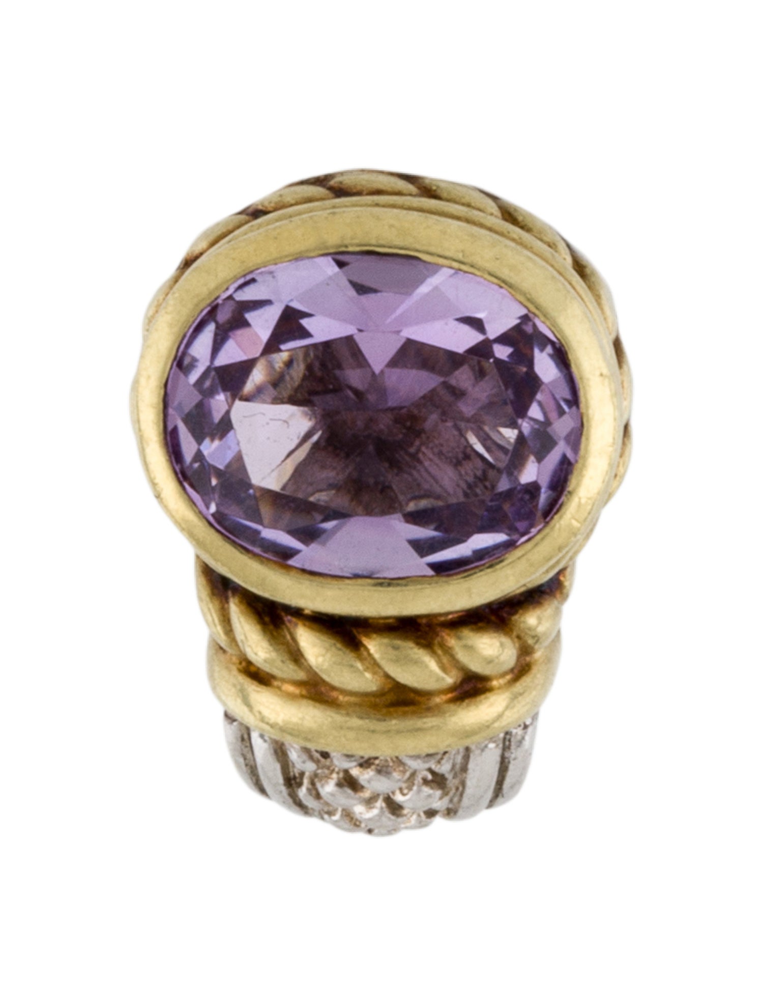 Judith Ripka Amethyst Earclip Earring