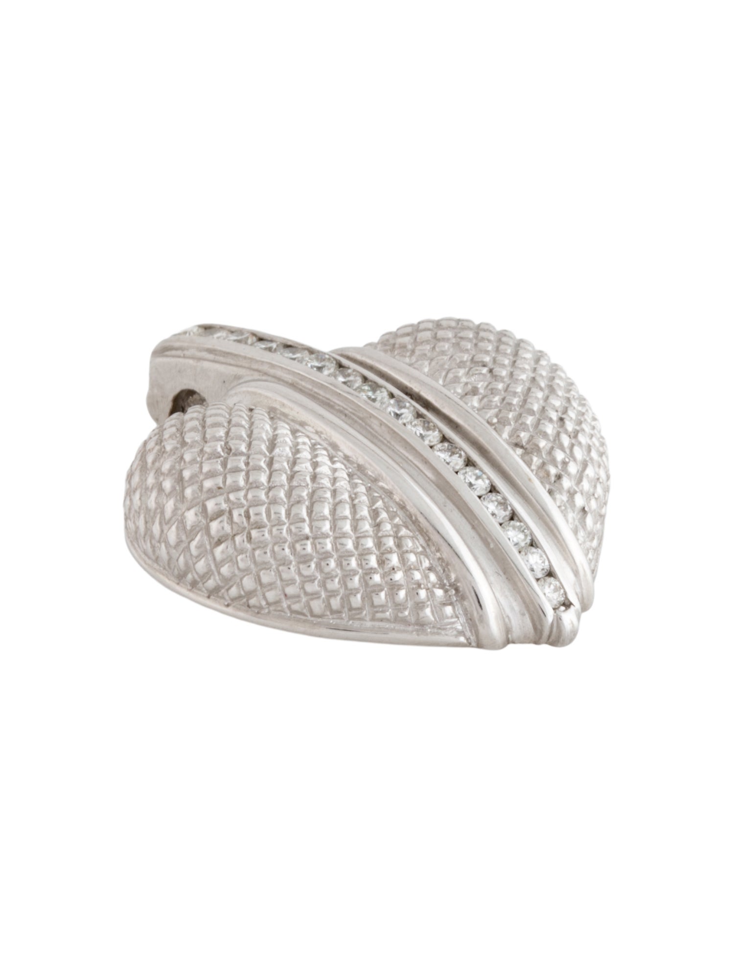 Judith Ripka 18K Diamond Heart Pendant