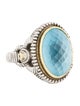 Judith Ripka Topaz & Diamond Cocktail Ring