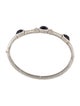 Judith Ripka Sapphire & Synthetic Sapphire Triple Stone Bangle