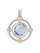 Judith Ripka Quartz & Diamond Pendant
