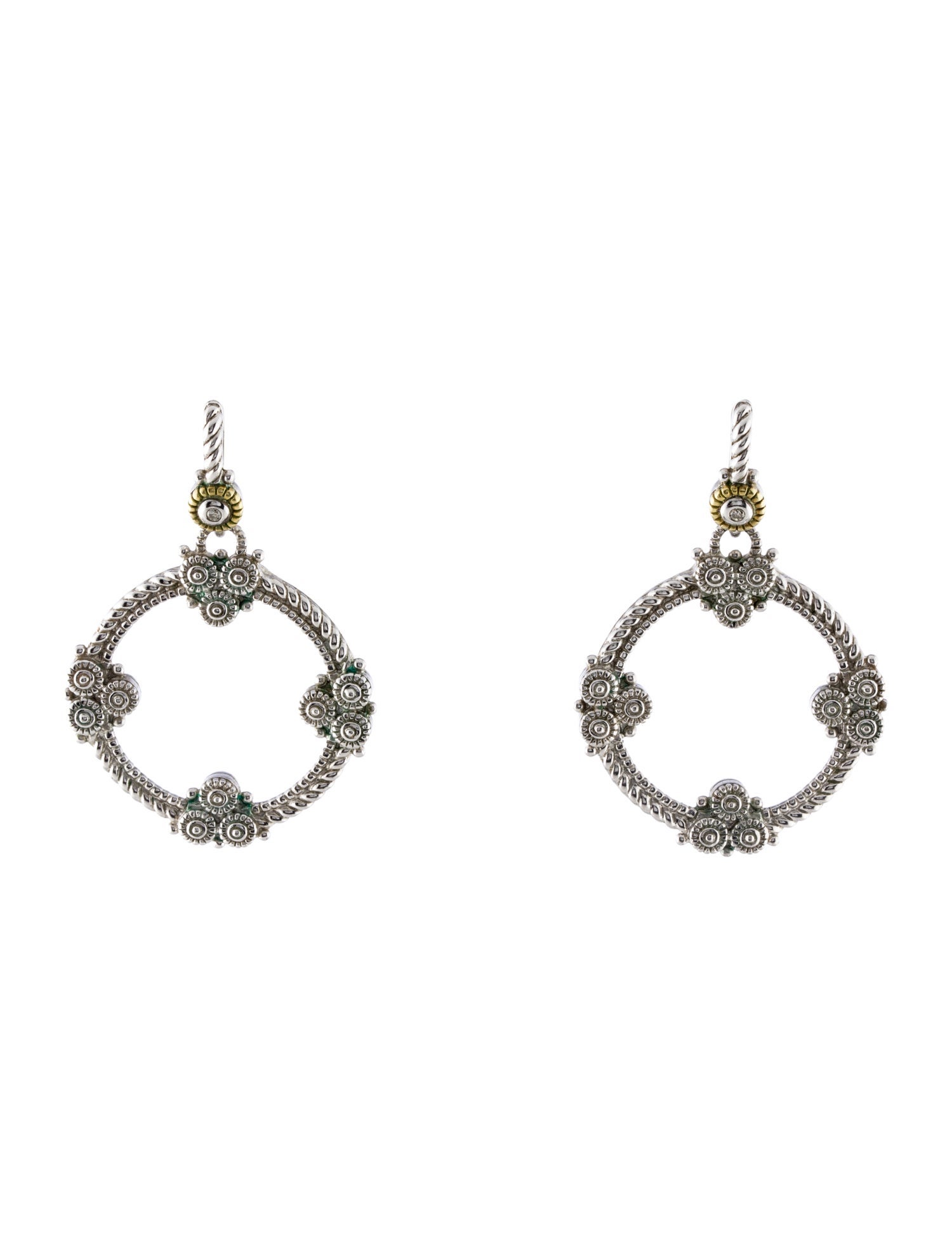 Judith Ripka Diamond Drop Earrings