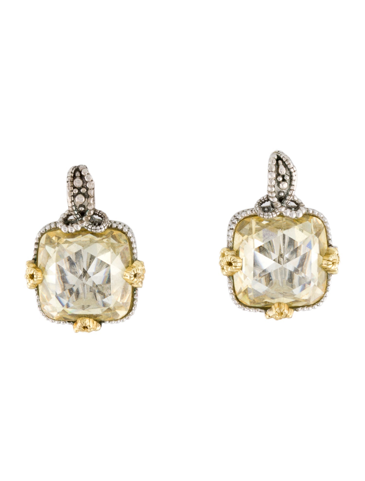 Judith Ripka Canary Cubic Zirconia Drop Earrings