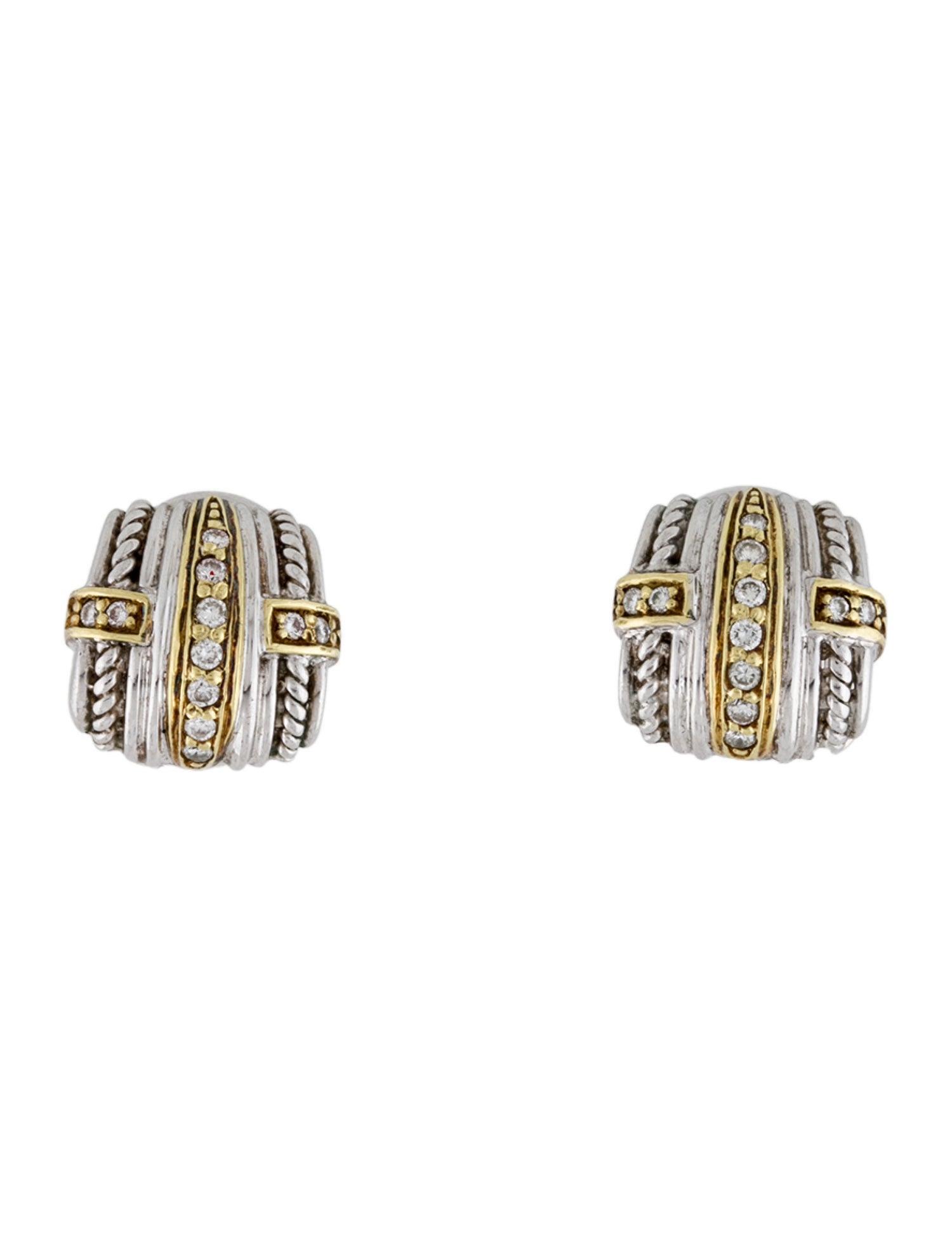 Judith Ripka Diamond Earclips