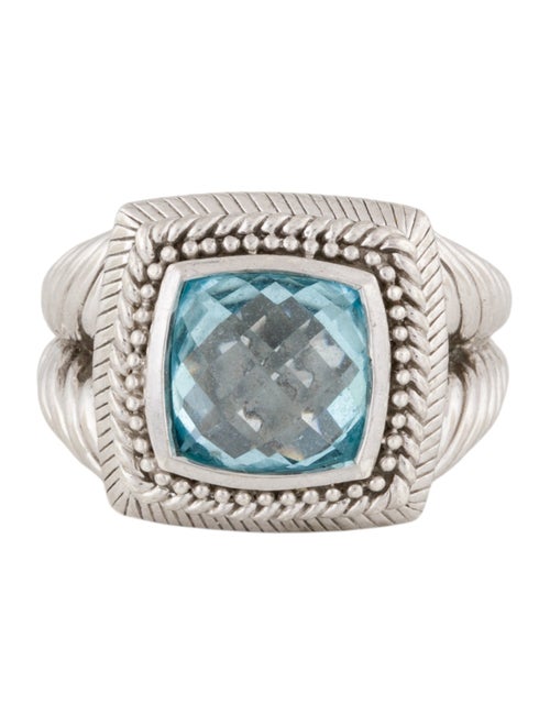 Judith Ripka Topaz Bezel Set Ring
