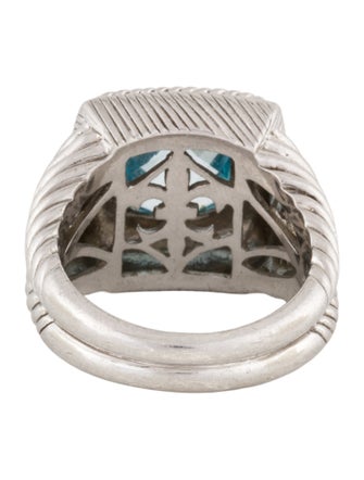 Judith Ripka Topaz Bezel Set Ring