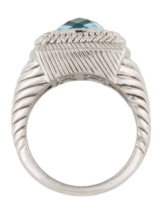 Judith Ripka Topaz Bezel Set Ring