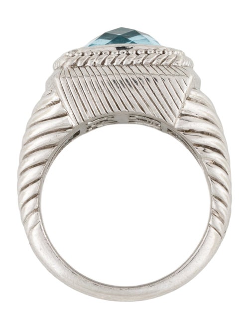 Judith Ripka Topaz Bezel Set Ring