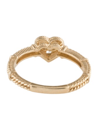 Judith Ripka 14K Diamond Heart Cocktail Ring