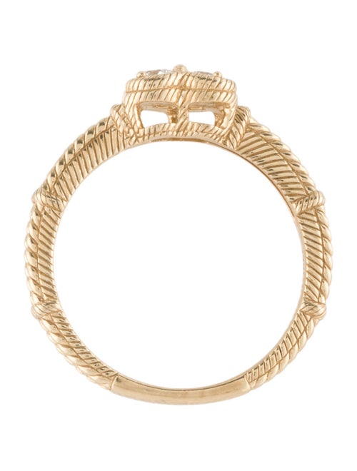 Judith Ripka 14K Diamond Heart Cocktail Ring