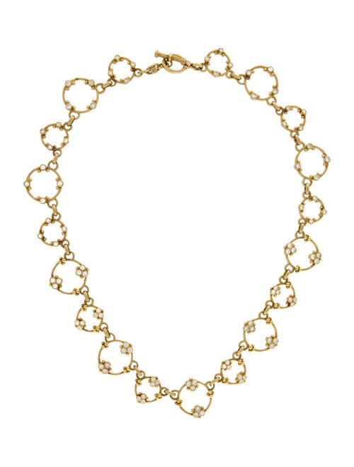 Judith Ripka 18K Diamond Chain Necklace