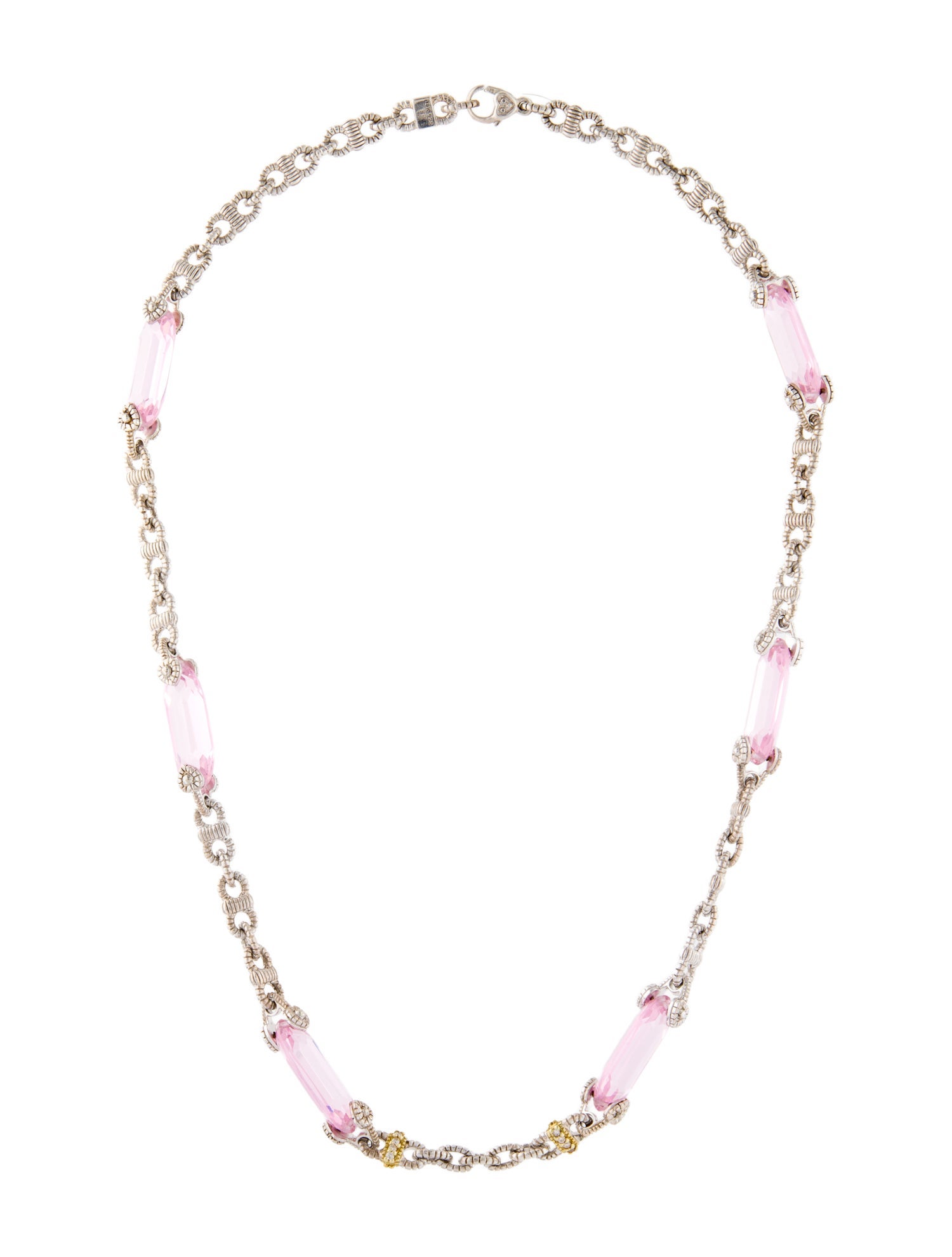 Judith Ripka Cubic Zirconia & Diamond Station Necklace