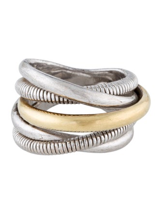 Judith Ripka Two-Tone Five Row Highway Band