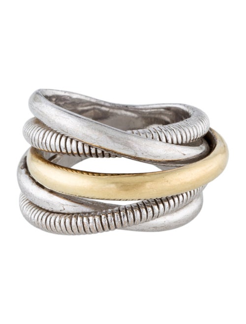 Judith Ripka Two-Tone Five Row Highway Band