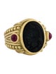 Judith Ripka 18K Onyx & Ruby Cocktail Ring