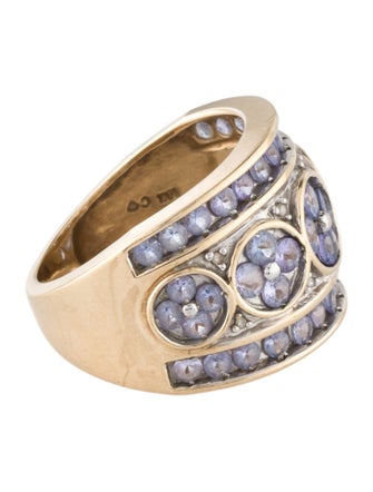 Ring 10K 1.72ctw Tanzanite Tapered Band