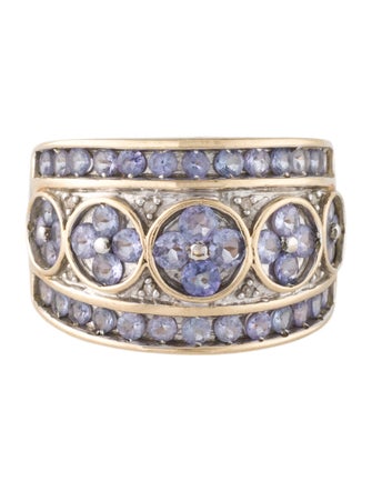 Ring 10K 1.72ctw Tanzanite Tapered Band