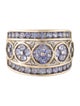 Ring 10K 1.72ctw Tanzanite Tapered Band