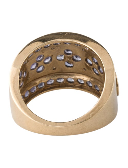 Ring 10K 1.72ctw Tanzanite Tapered Band