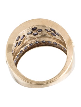 Ring 10K 1.72ctw Tanzanite Tapered Band