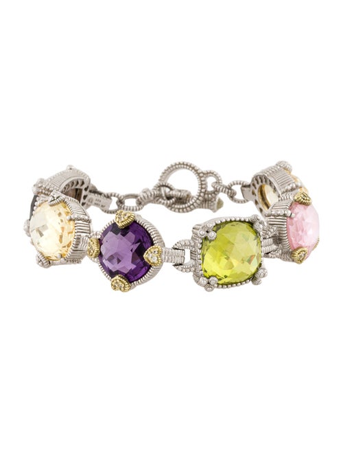 Judith Ripka Mutlistone Link Bracelet