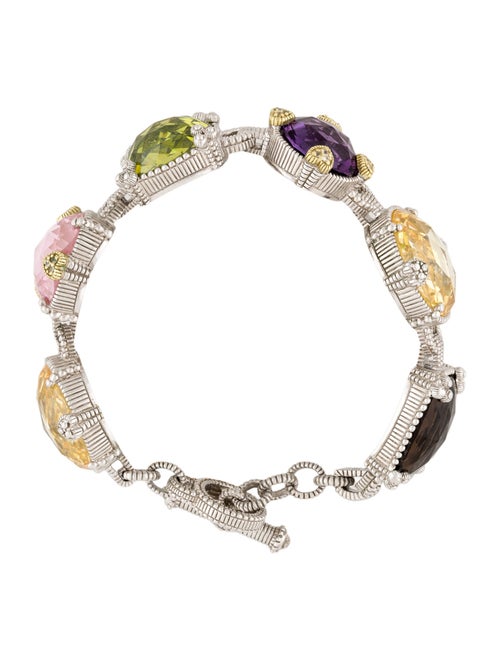 Judith Ripka Mutlistone Link Bracelet