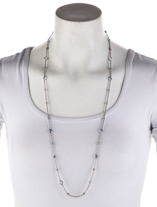 Judith Ripka Synthetic Quartz Station Necklace