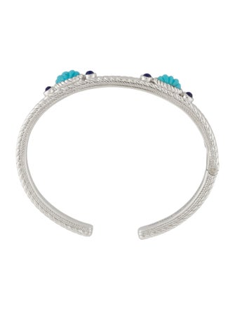 Judith Ripka Turquoise & Lapis Lazuli Cuff