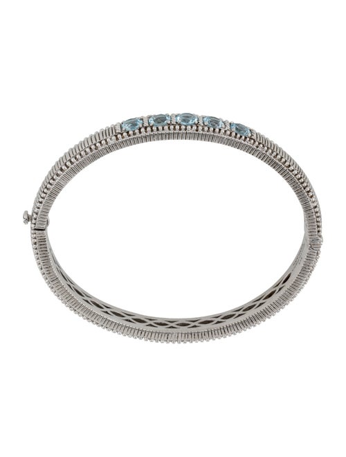 Judith Ripka Topaz Hinged Bracelet