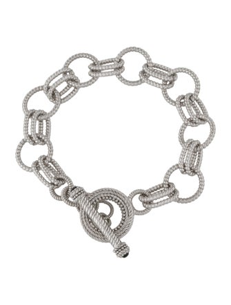Judith Ripka Textured Link Bracelet