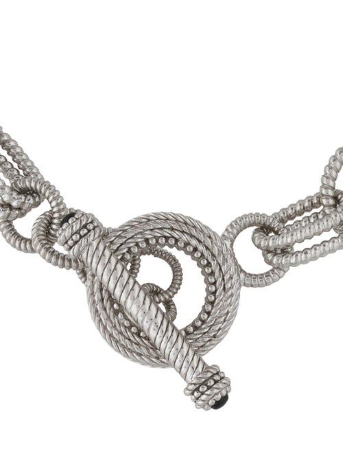 Judith Ripka Textured Link Bracelet