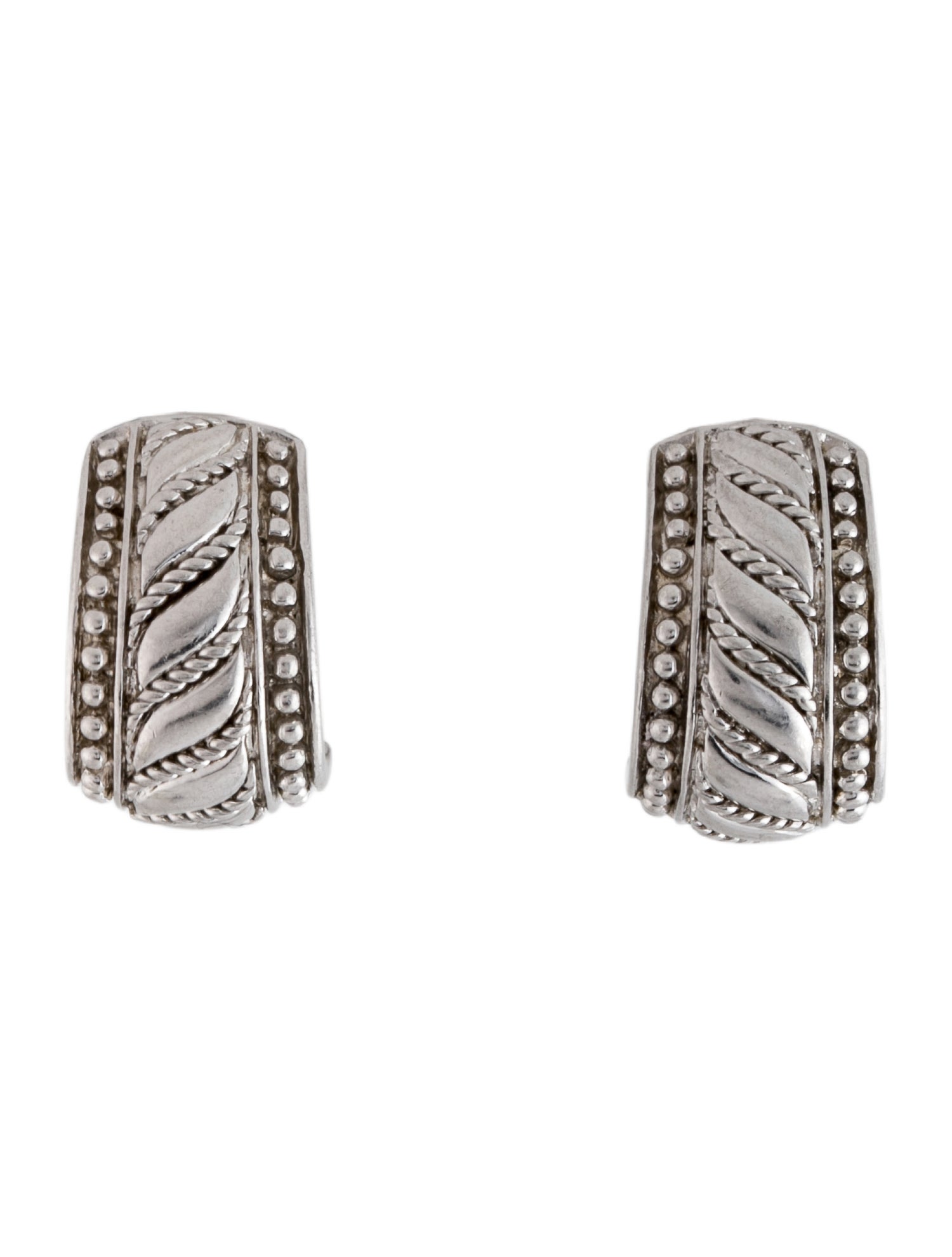 Judith Ripka Milgrain Earclip Earrings