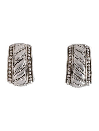 Judith Ripka Milgrain Earclip Earrings