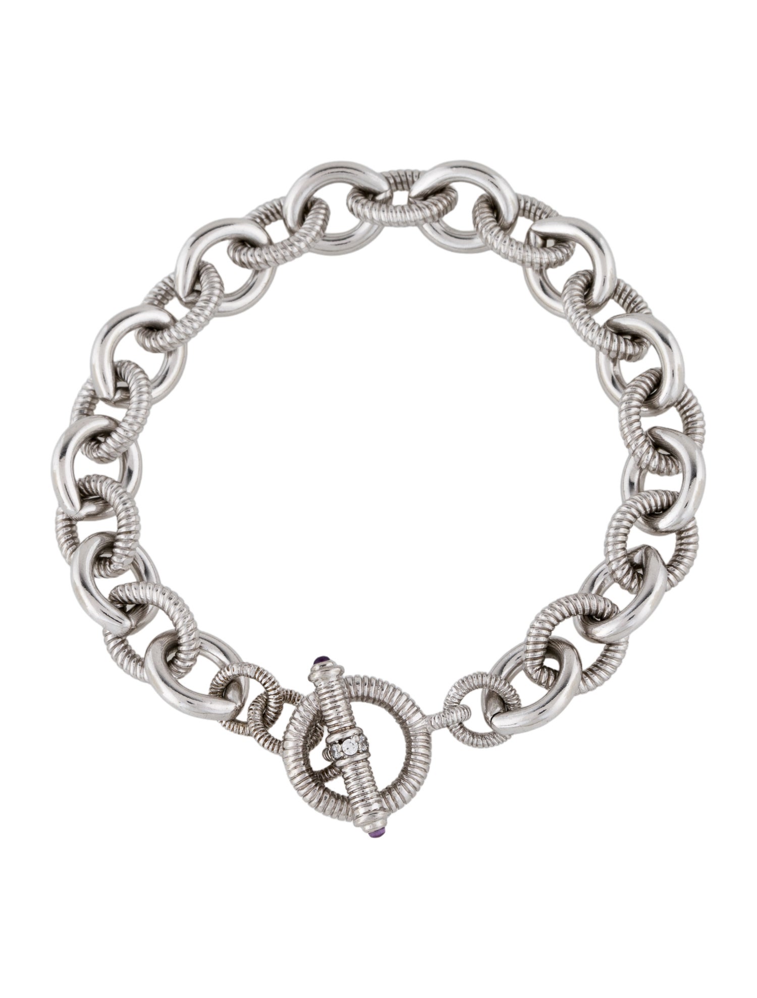 Judith Ripka Amethyst Toggle Verona Bracelet