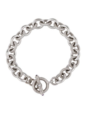 Judith Ripka Amethyst Toggle Verona Bracelet