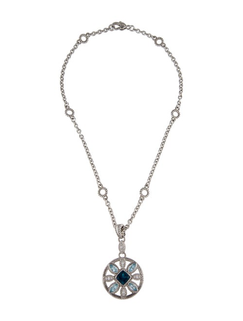 Judith Ripka 5.21ctw Topaz & Cubic Zirconia Pendant Necklace