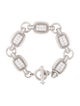 Judith Ripka Cubic Zirconia Link Toggle Bracelet