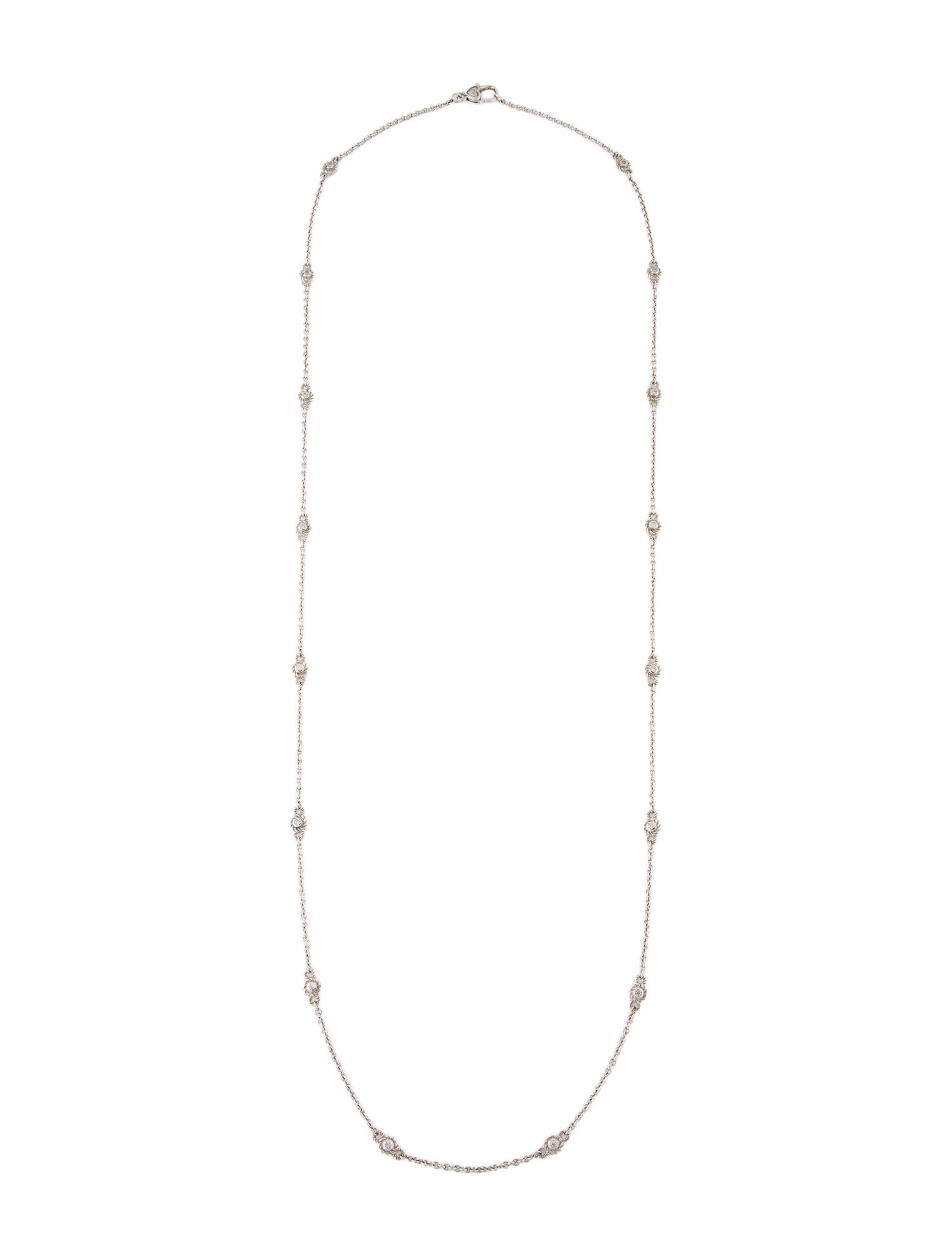 Judith Ripka Cubic Zirconia Station Necklace