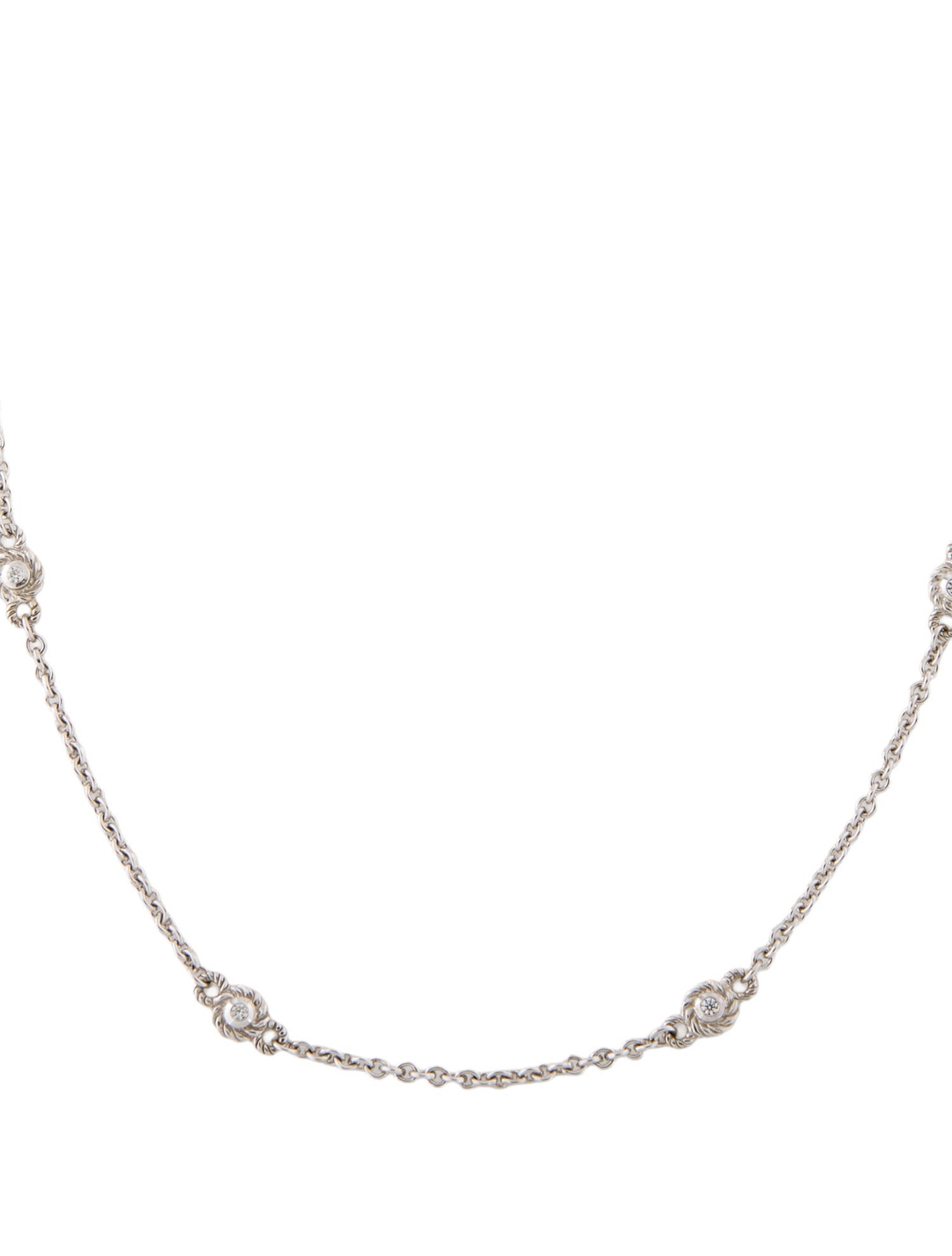 Judith Ripka Cubic Zirconia Station Necklace