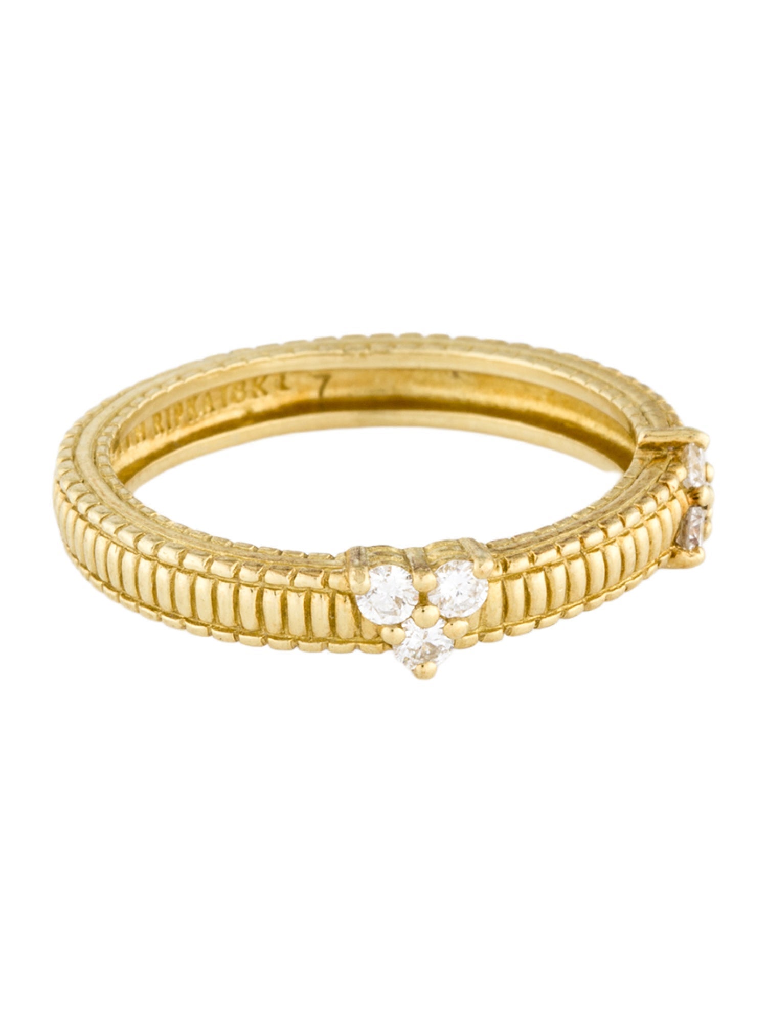 Judith Ripka 18K Diamond Band