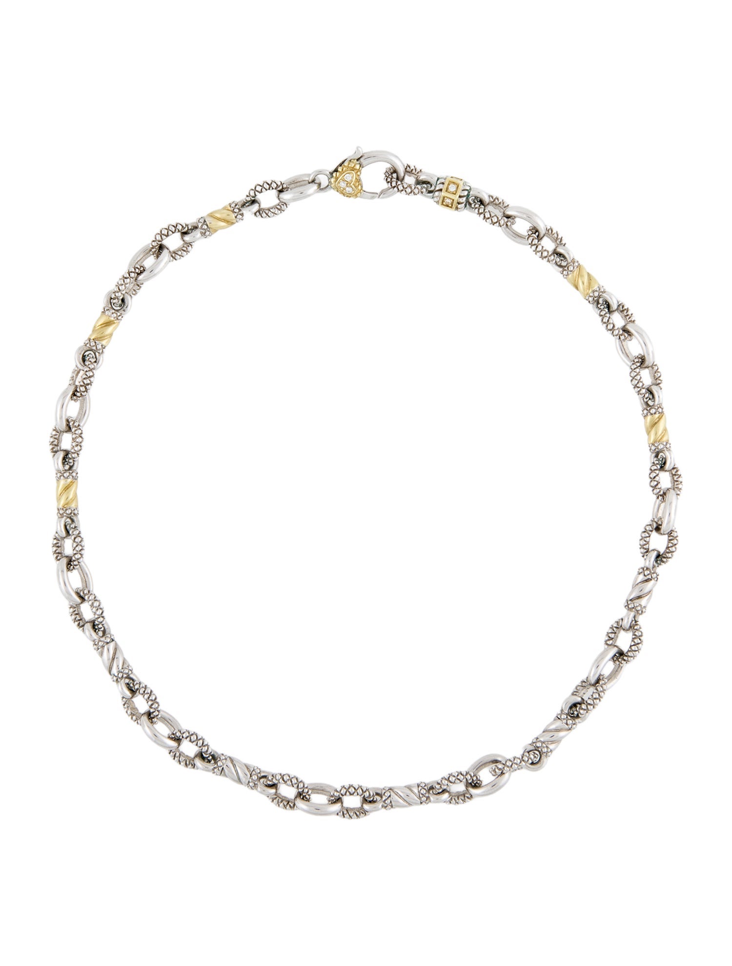 Judith Ripka Diamond Link Chain Necklace