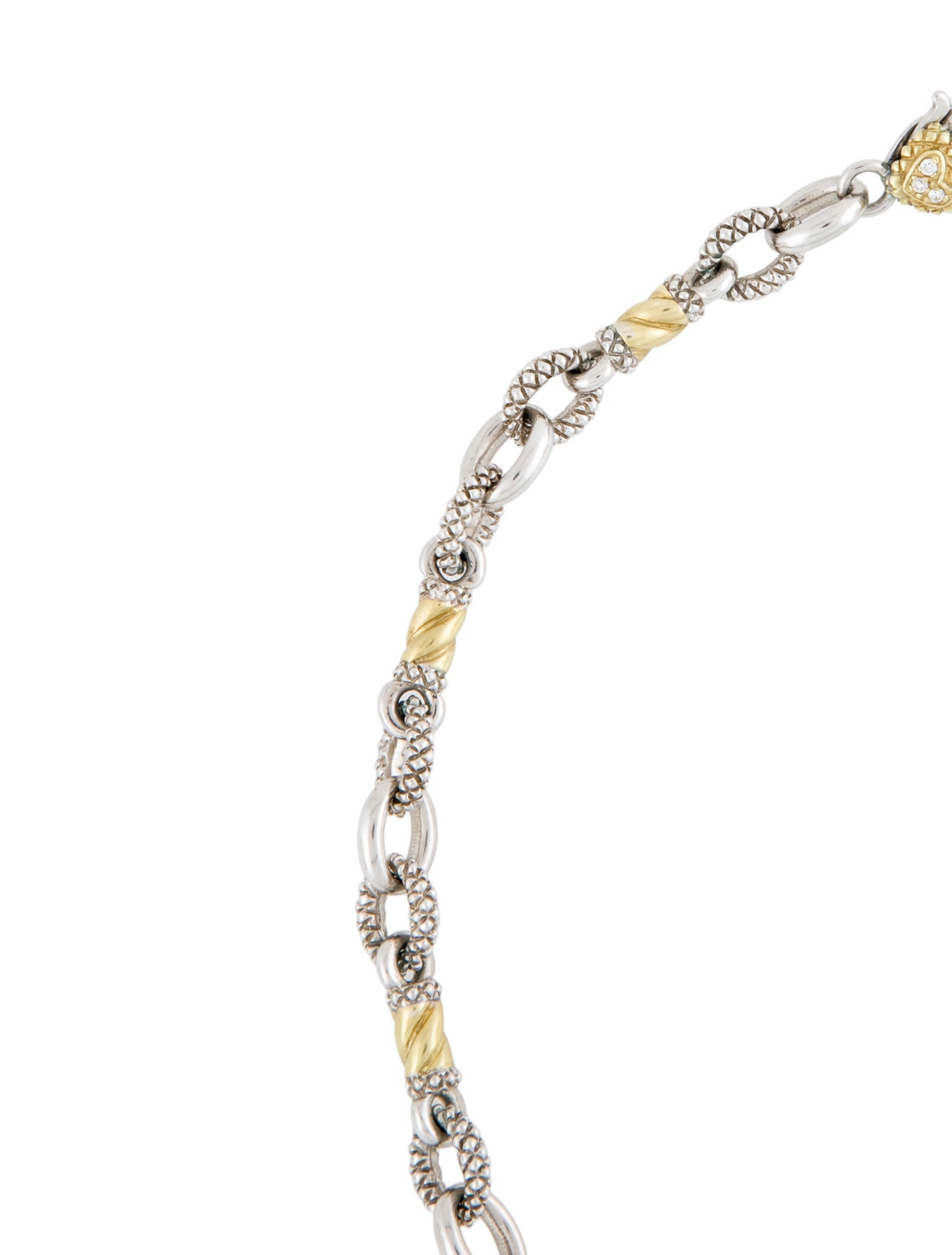 Judith Ripka Diamond Link Chain Necklace