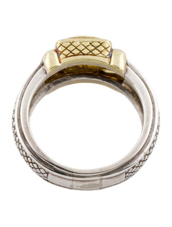 Judith Ripka Diamond Square Cocktail Ring