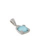 Judith Ripka Turquoise, Quartz & Cubic Zirconia Pendant