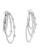 Judith Ripka Cubic Zirconia Hoop Earrings