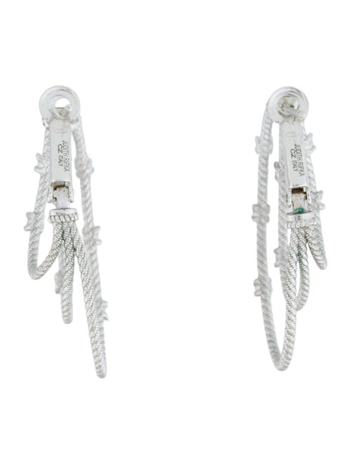 Judith Ripka Cubic Zirconia Hoop Earrings